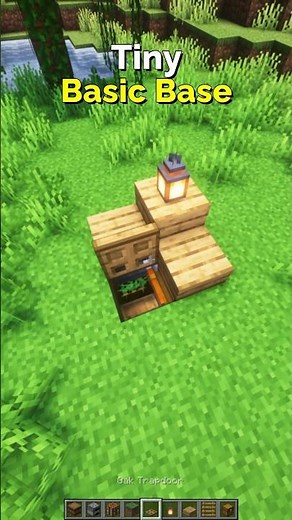 How to Make a Tiny Basic Base in Minecraft – Starter Build | CupSapling #minecraft #shorts #easy