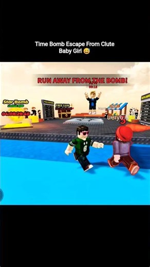Time Bomb Escape From Cute Baby Girl #roblox #escape #trolls #robloxtrolling #goosebumps