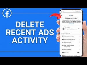 How to Delete Recent ADs Activity on Facebook