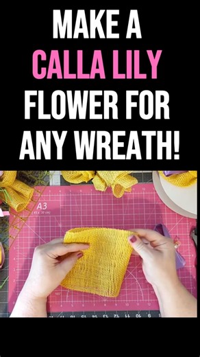 🌷Burlap Mesh Calla Lily Tutorial That Actually Works #diy #Easter #spring 🌸🐣