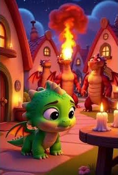 A dragon sneezes… a spark comes out 🔥| 3D cartoon story for kids #cartoonmusic #disney
