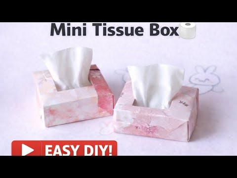 DIY Mini Paper Tissue Box 🧻📦 | One Sheet Paper | No Glue, No Scissors | Easy School Craft