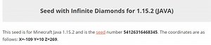 Seeds with Infinite Diamonds Minecraft Blog
