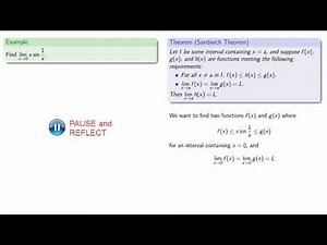 Limits and the Sandwich Theorem