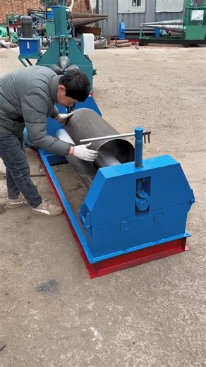 Semi-automatic plate rolling machine rolling and disassembly process#viralvideo
