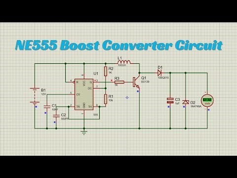 How to Boost 12V to 24V Using NE555 Timer in Proteus | Step-Up Voltage Converter Tutorial