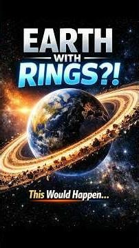 What If Earth Had Rings Like Saturn? 🌍💍 #earth #whatif #saturn #astronomy