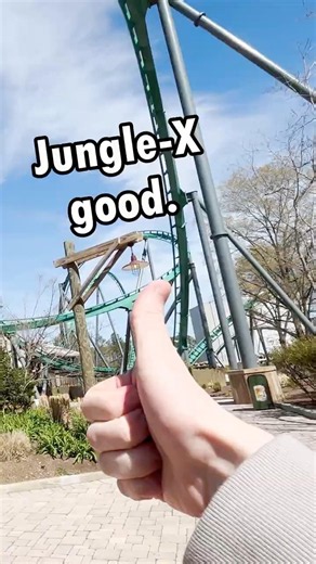 Jungle-X is the best thing at Kings Dominion right now #rollercoaster #themepark #kingsdominion
