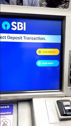 How to deposit cash in SBI ATM |Cash Deposit machine |sbi cash deposit full process #sbi #atm #cash