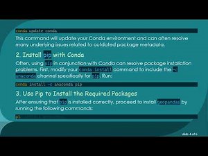 How to Fix Anaconda Package Installation Issues