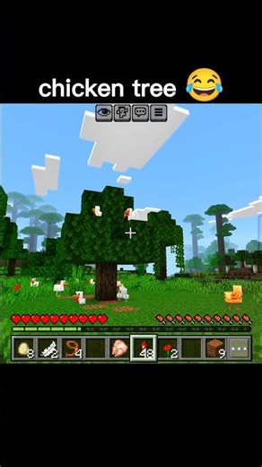 Minecraft: How To Grow a Chicken Tree 😂🐔🌳