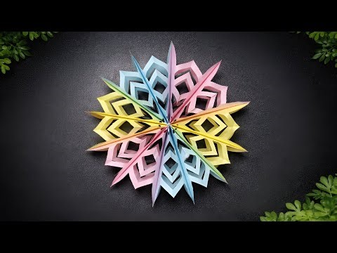 DIY Colorful 3D Paper Flower 🌺 | Step-by-Step Craft Tutorial