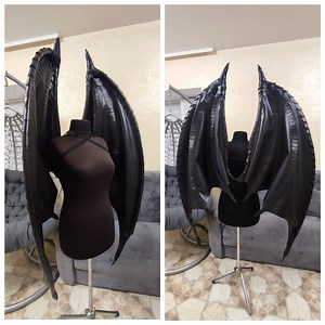 Bat Wings Costume, Cosplay Wings Costume, Vampire Costume, Demon Wings, Black Wings, Bat Wings Cosplay, Halloween Costume, Black Angel Wings - Etsy