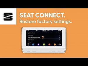 How to reset the infotainment system of the Seat Leon