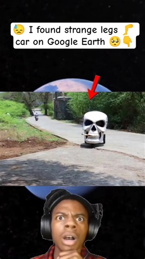 😓 I found strange legs 🦵 car on Google Earth 🥺👇#mapvideo #viralvideo #googlemaps #hrbro76 #ytshorts