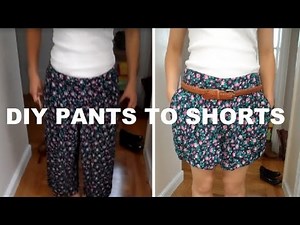 DIY: Pants to Shorts (No Sewing)