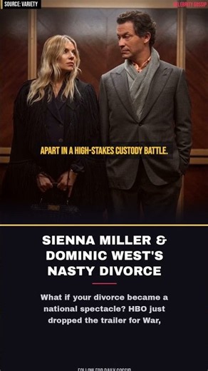 SIENNA MILLER & DOMINIC WEST'S NASTY DIVORCE DRAMA REVEALED #Shorts