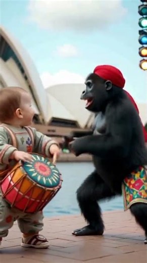 Baby Dhol Beats & Gorilla Bhangra in Sydney 🇦🇺🔥 | Epic Dance Zoom-Out Cinematic 🎶💃