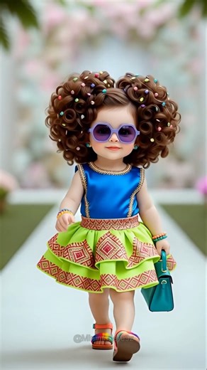 Little Model Showing Big Fashion Confidence