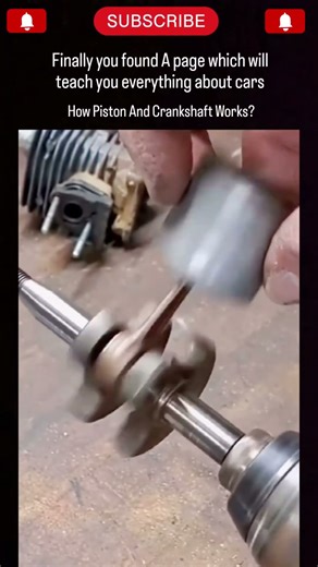This is how the piston and crankshaft turn motion into power🤔 #car #technology