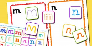 m and n Confusing Letter Sorting Activity