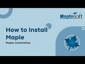 How to install Maple | Maple 2024 installation