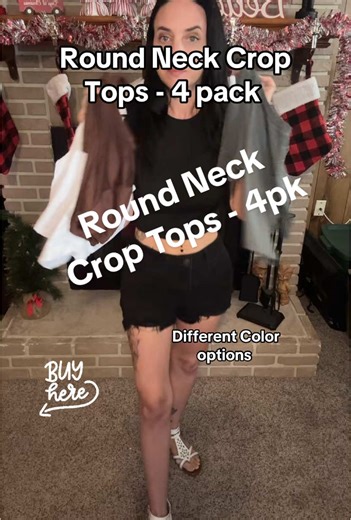 Perfect crop top!! They are not too short, don’t ride up when you lift your arms. Great to wear under a coveralls. They perfect for your teen!! Comfortable material! #croptop #croptopstyle #fourpackcroptops #tiktokshopfinds