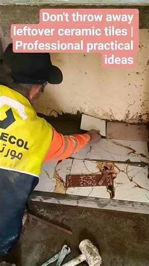 Don't throw away leftover ceramic tiles | Professional practical ideas