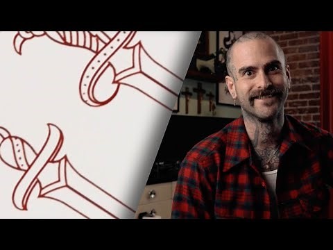 How to draw a TRADITIONAL DAGGER - with Austin Maples