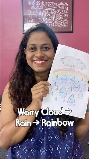 Reframe Worries with Art | Worry Cloud to Rainbow | Emotional Regulation for Kids and Adults