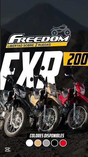 TODO TERRENO FXR 200🏍️💯😎 #freedommotos #bike #motovelovidad #todoterreno #libertadendosruedas #fyp