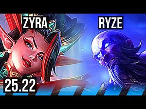 ZYRA vs RYZE (MID) | Rank 6 Zyra, 5/3/13 | NA Challenger | 25.22