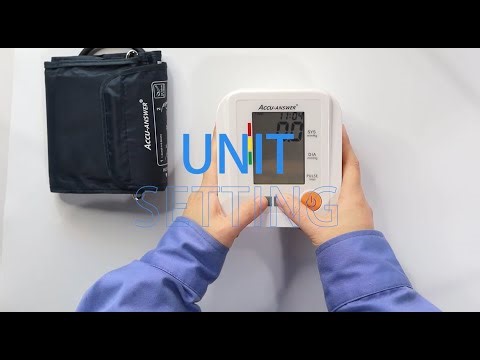 How to Set Units (mmHg/kPa) | ACCU-ANSWER® BP-JC312 Tutorial