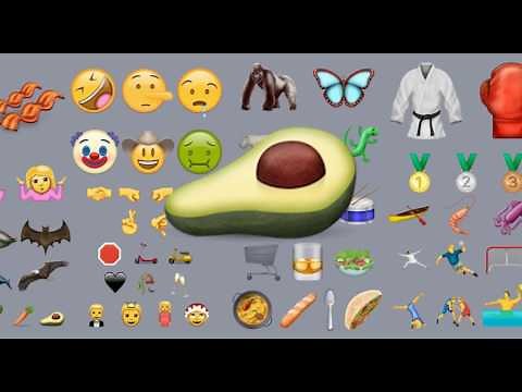 Drooling face and avocado join the emoji club