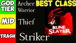 RUNE Slayer Class TIER LIST!  (Best Class) Roblox