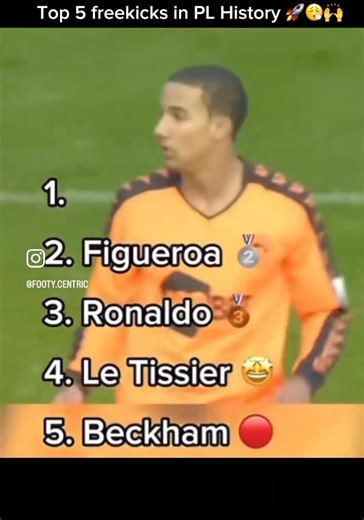 2.8M views · 29K reactions | New compilation of top 5 freekicks in PL history  | Just For Fun | Facebook