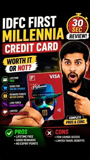 IDFC FIRST Millennia Credit Card Review | lena chahiye ya nahi ? #idfcfirstbank #idfccreditcard