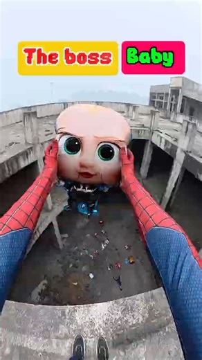 Boss baby. #parkour #xrun #trending #shorts #viralvideos #spiderman #balloon #pov #song