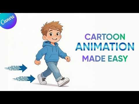 Make Cartoon Animations in Canva easily (Step-by-Step Beginner Friendly Tutorial)