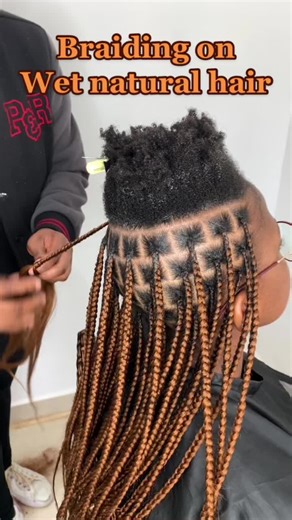 Wet Braiding for Natural Hair Growth