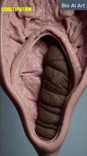 Slow Motion Constipated Stool Exit – Human Anatomy | 107