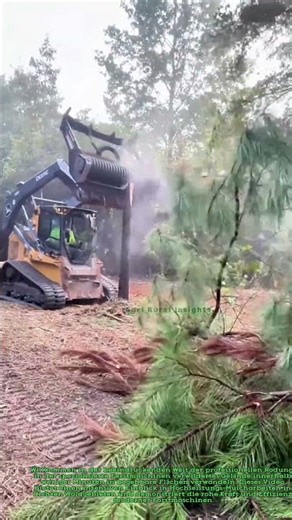 Hochleistungs-Forstmulchen: Industrielle Rodung mit Raupenfahrzeugen