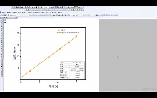 Origin线性拟合origin画图，origin基础的线性拟合方法，origin线性拟合操作，介绍如何调整线性拟合的直线显示范围以及固定截距或者斜率的方法
