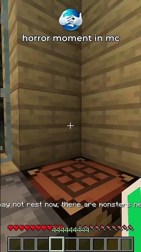 scary horror moment in minecraft 💀