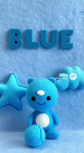 Learn Colors with Felt Friends — Exploring the Color Blue Adventure for Kids!