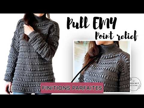 How to crochet a sweater? Super Easy Beginner Model - All sizes 🧶 Bergere de France