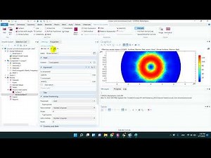 Photonic Crystal Circular Core Microstructure Optical Fiber Simulation by COMSOL شرح بالعربي