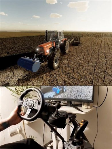 Fiat 1300 DT Super tandem disc Steering Wheel Thrustmaster Farmstick #dkgc #farming #fs25 #tractor