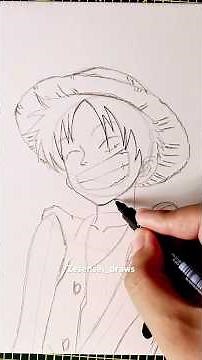 Draw Luffy Step by Step #onepiece