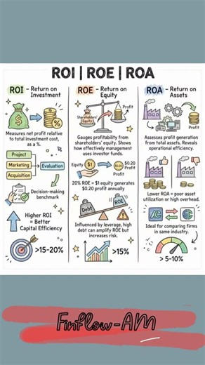 ROI vs ROE vs ROA 🤯 | Stock Market Secret Nobody Explains! 📈